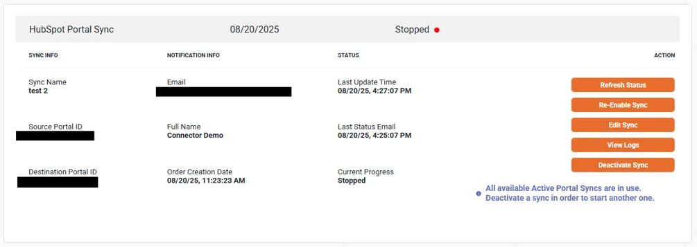 Datawarehouse sync Step4