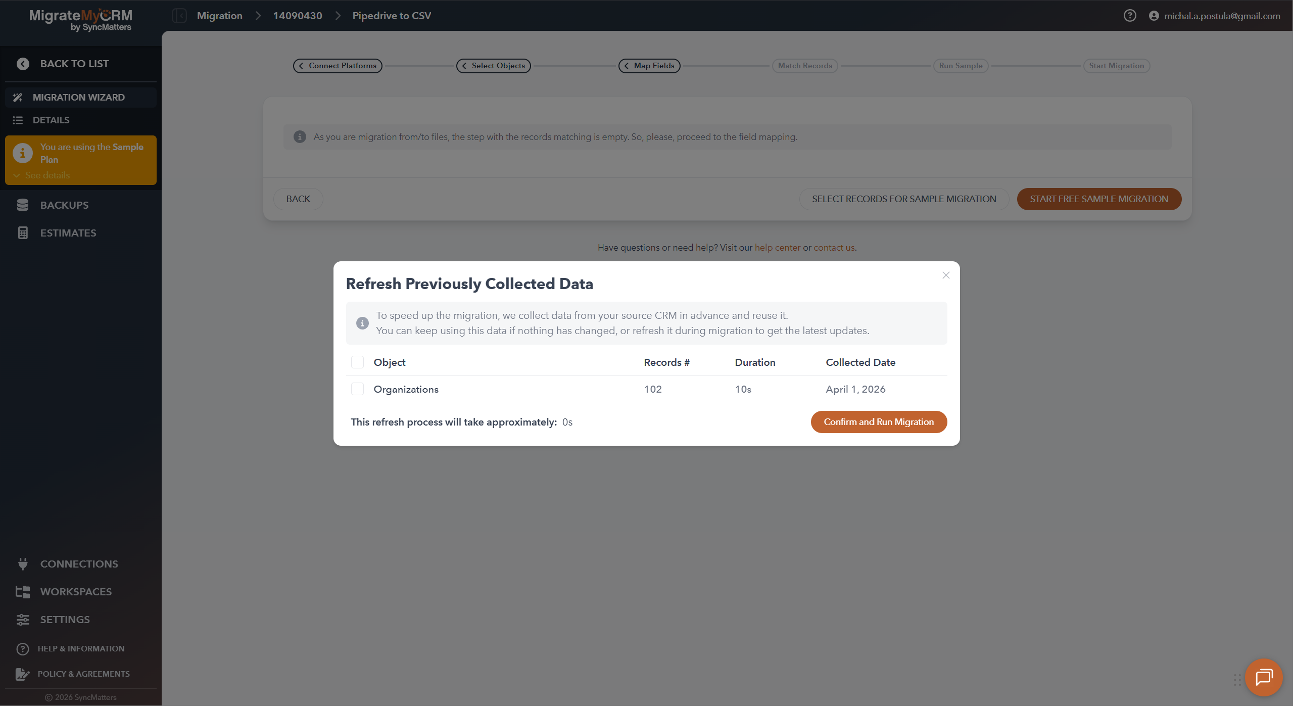 MigrateMyCRM Migrate Step6