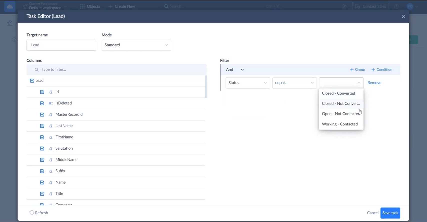 Skyvia Replication Step5