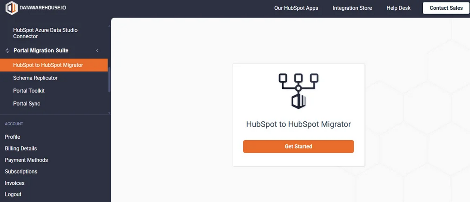 Datawarehouse Welcome Page