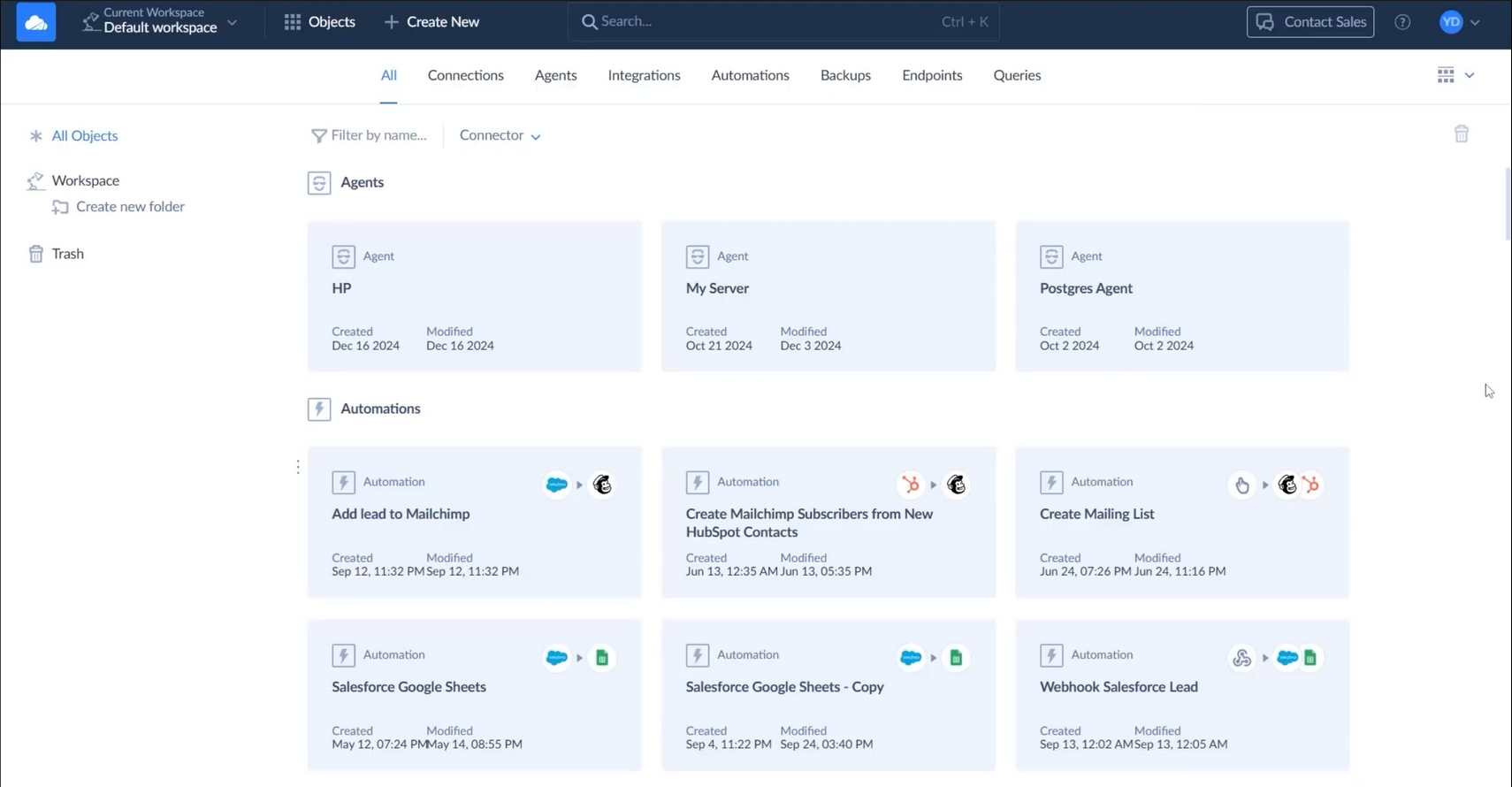 Skyvia Welcome Page